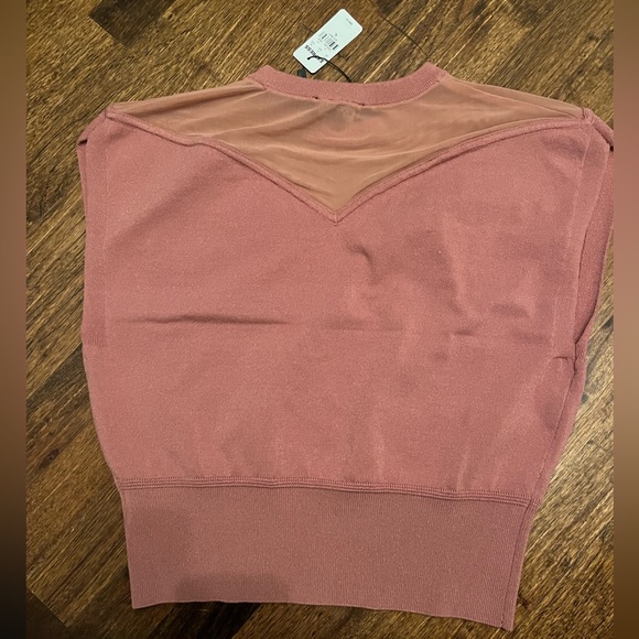 Express Crop Sweater with mesh detail size xl - Picture 2 of 2